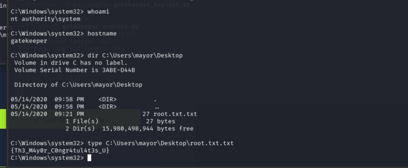 type root.txt.txt showing the root flag